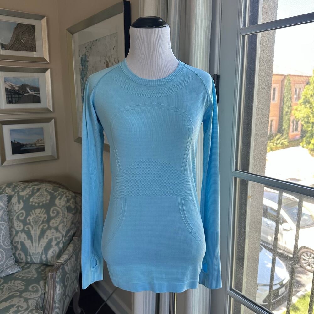 Lululemon Athletica Seawheeze 2018 Swifty Tech Long Sleeve Shirt Size 6